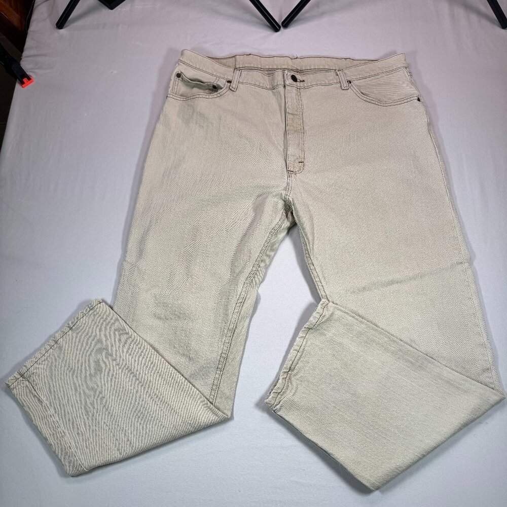 Wrangler Straight Jeans 42x30 Beige